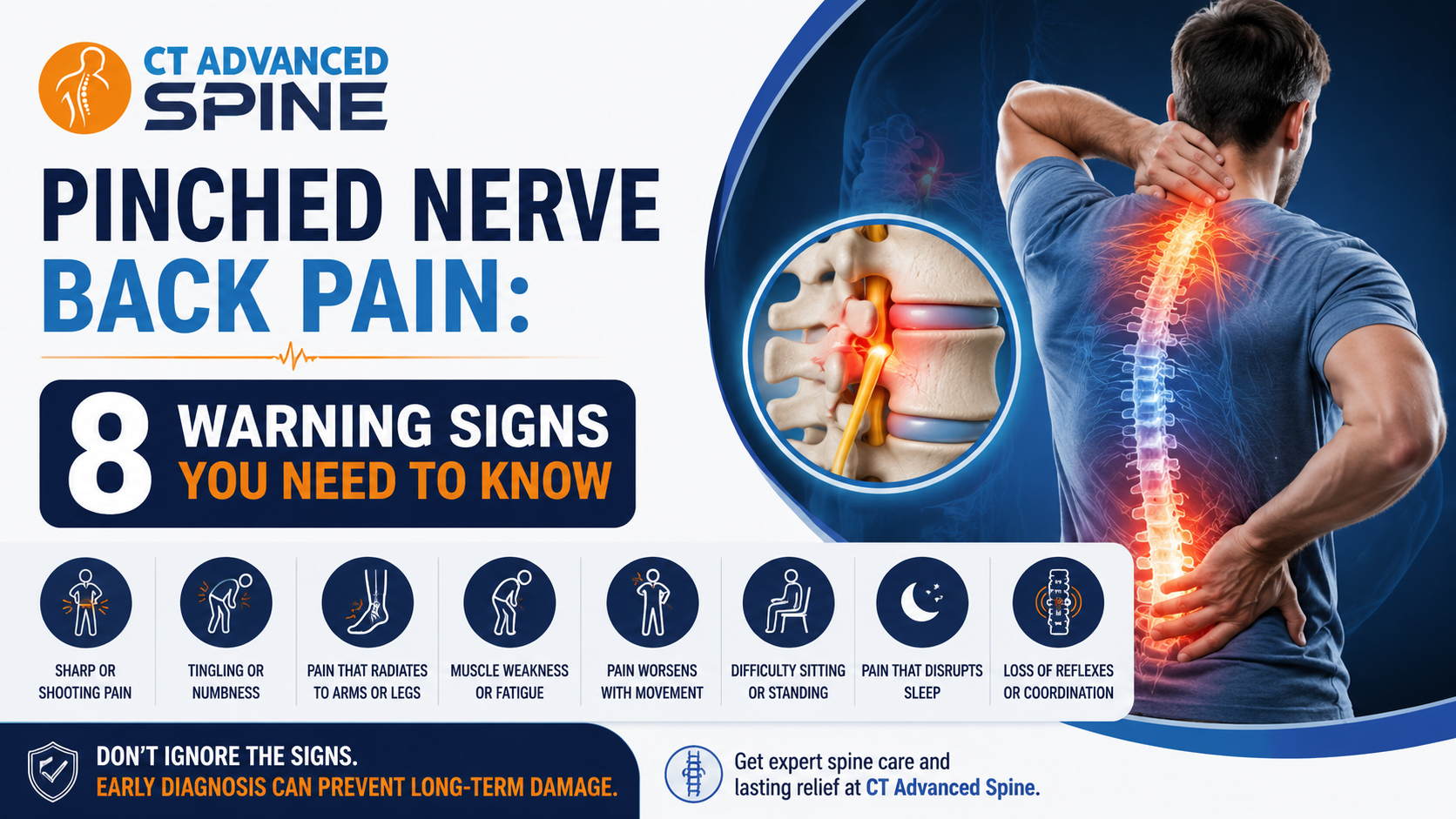 The 8 warning signs of pinched nerve back pain